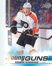 2019-20 Upper Deck Connor Bunnaman Young Guns Rookie Card #208 Flyers RC