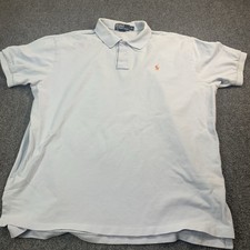 Polo Ralph Lauren Shirt Mens XL Light Blue Short Sleeve Polo Beach Outdoors