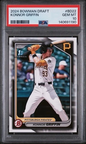 2024 Bowman Draft Konnor Griffin 1st Bowman (RC) #BD22 Pirates PSA 10🌶️🔥