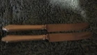 LOT OF 2 TOWLE STERLING SILVER  FRENCH BLADE KNIFE VIRGINIA CARVEL 8 3/4 NO MONO