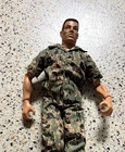 1996 GI Joe 12"  Figure Brown Hair & Eyes Camo Outfit Boots