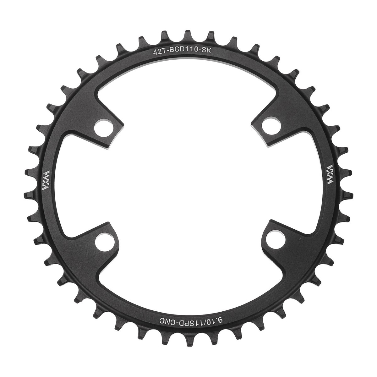 110BCD Bike Chainring 42T 176mm Diameter Round Aluminum Narrow