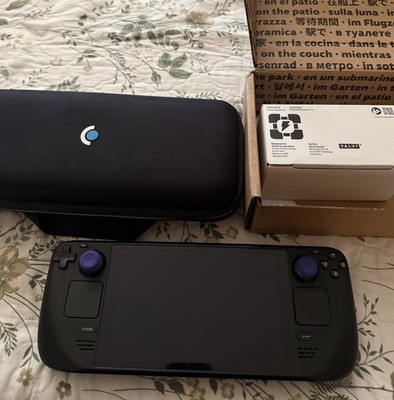 Valve Steam Deck Handheld Console Black USB-C Wi-Fi w/ Carrying Case & Box