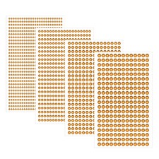 1792 Pcs 4 Sizes Self Adhesive Face Rhinestones Gems Stickers, Gold