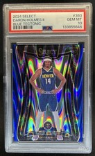 2024-25 Select DaRon Holmes II Mezzanine RC Blue Tectonic Prizm #/99 PSA 10