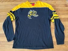 REEBOK SARNIA STING HOCKEY CLUB OHL CANADA LONGSLEEVE JERSEY SHIRT THICK BLACK L