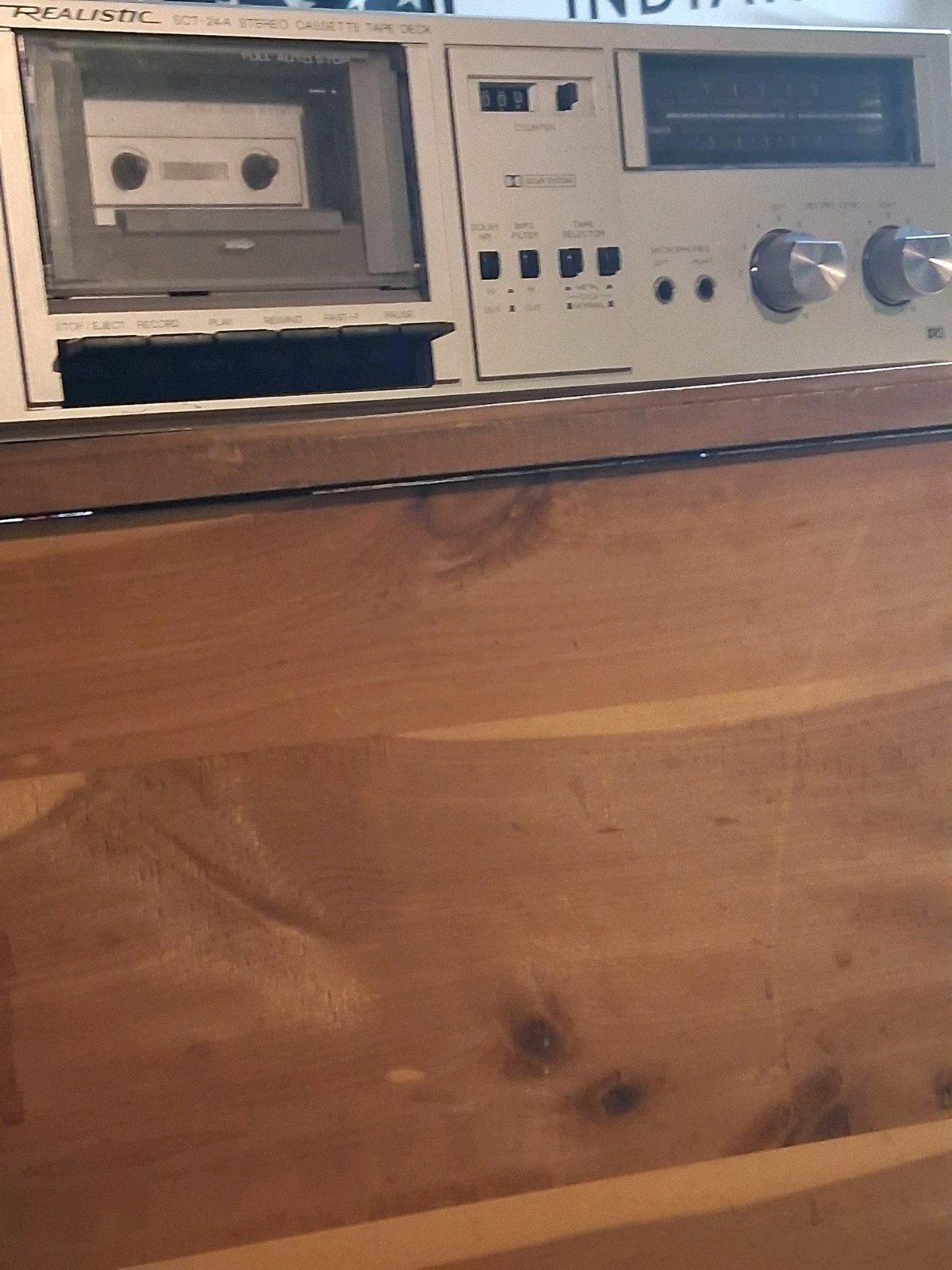 Vintage Realistic SCT-24 Stereo Cassette Deck Tested And Working