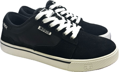 Ipath Derelict Schwarz Weiß Wildleder Skateschuhe Herren Turnschuhe Sneaker