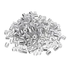 200Pcs Crimping Loop Sleeves for 1/8" Wire Rope Round Wire Rope Sleeve