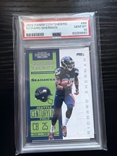 2012 Panini Contenders #86 Richard Sherman Season Ticket ROOKIE PSA 10 Seahawks