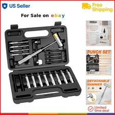 Punch Set Chrome Vanadium Steel with Organizer for Machinery Maintenance