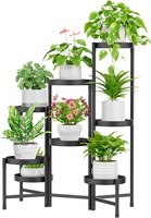 PflanzenstäNder BlumenstäNder Metall 8 Etagen Schwarz Blumentreppe FüR Zuhause