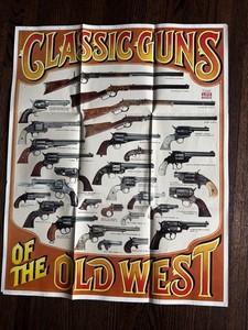 Vintage 1979 Time Life Old West Classic Guns Of The Old West Poster