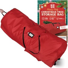 Christmas Tree Storage Bag with Wheels Heavy Duty Christmas Tree Bag Fits U...