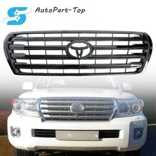 New Bumper Grille Front Gloss Black Fits For Toyota Land Cruiser Lc200 2008-2015 New Bumper Grille Front Gloss Black Fits For Toyota Land Cruiser Lc200 2008-2015