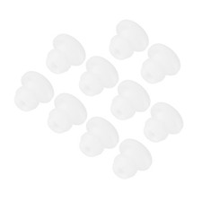 Silicone Snap in Locking Hole Plugs Seal Cover Panel Round 5mm White,10Pcs
