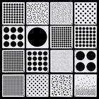 16 Pcs Circle Stencils for Drawing,Polka Dot Stencils round Geometric Stencil fo