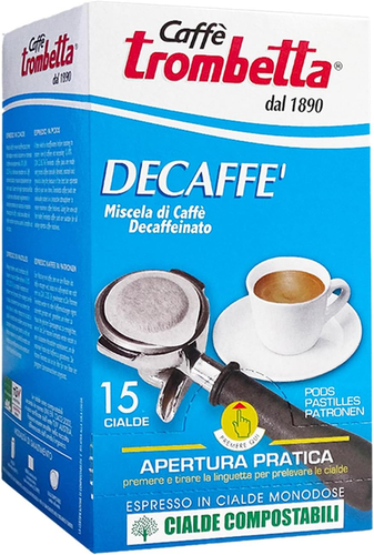 Caffè Trombetta - Caffè in Cialda ESE, Decaffeinato - Confezione Da 15 Cialde - Foto 11 di 12