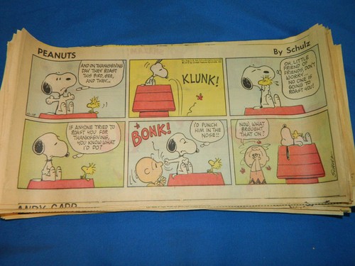 PEANUTS Sunday Comic Strips by Charles Schulz Lot of 120+ Third Page Format - Picture 13 of 24