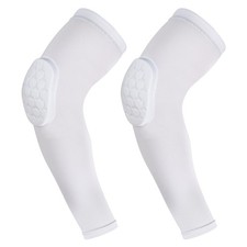 Honeycomb Crashproof Arm Elbow Sleeves Pads Sports Basketball Youth 2 PCS