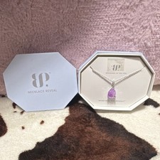 BP Silver Plated Purple Teardrop Crystal Pend...