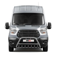 FrontbüGel FrontschutzbüGel FüR Ford Transit 2015-2019 Mit Abe Rammschutz Silber