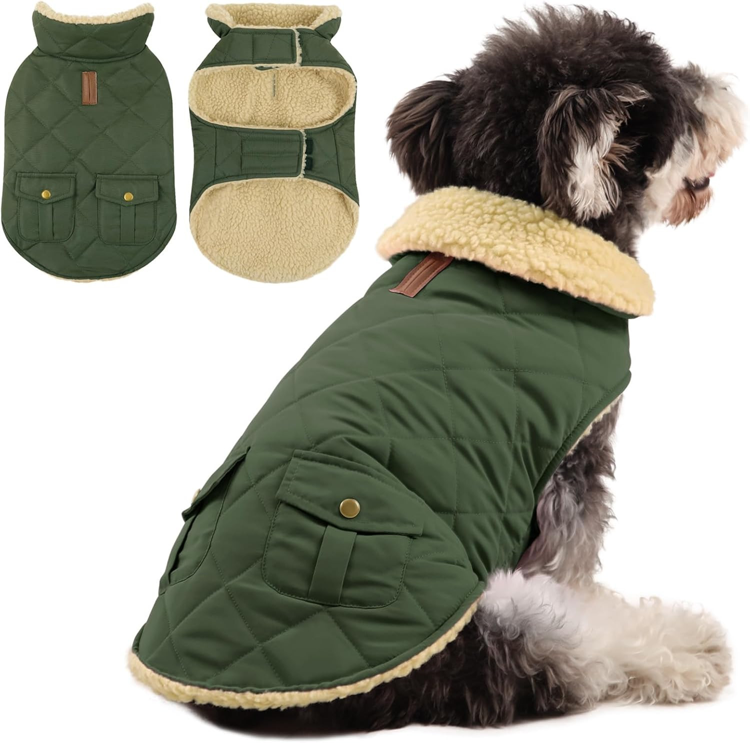 Cappottino Cane Design Italiano: Cappotto Caldo e Impermeabile Chic