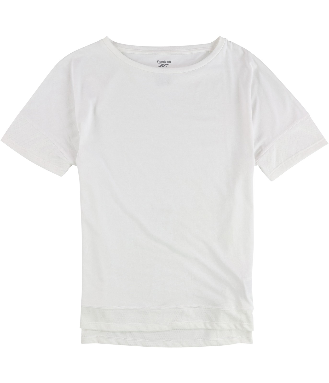 Reebok Womens Solid Activchill Basic T-Shirt, Whi… - image 1