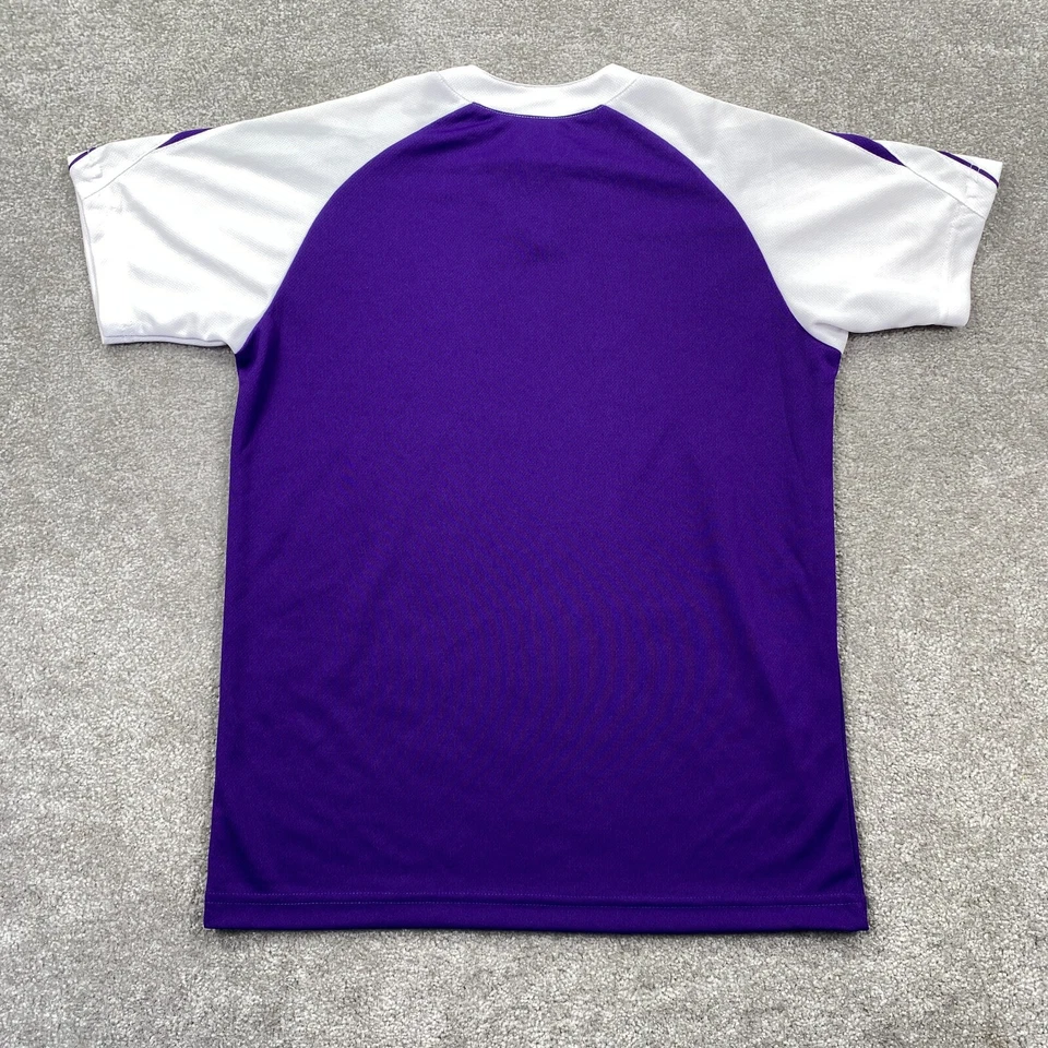 Camiseta de fútbol High Five Sportswear con cuello en V juvenil talla L púrpura blanca Foto 2 de 4