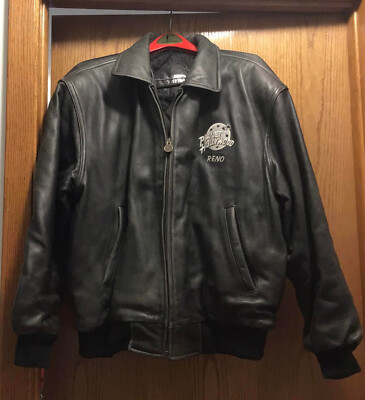 ジャケット・アウター PLANET HOLLYWOOD LEATHER STAJIUM JACKET Bomber Sylvester Stallone Planet Hollywood Jacket - Jacket