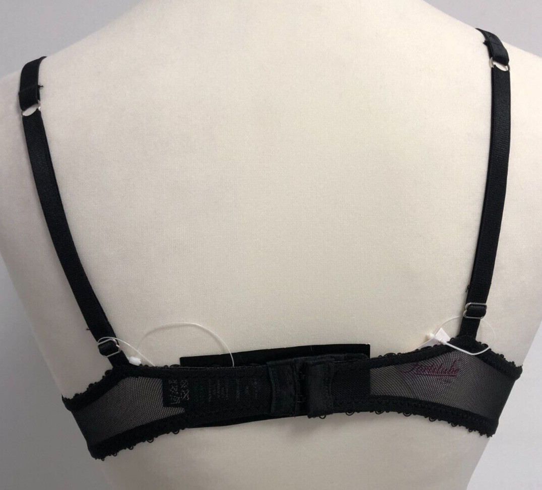 Matalan Longline Black Floral Underwired 36B Bra | BNWT image 4