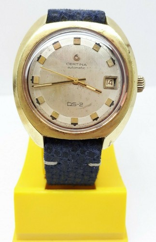 VINTAGE CERTINA DS2 AUTOMATIC GOLD PLATED MEN'S WRIST WATCH DATE BIG SIZE  SWISS | eBay