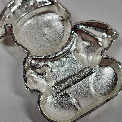 Vintage Silver Metal Snowman Monogram Initial "P" Harvey Lewis - Picture 3 of 3
