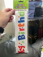It's My Birthday Multicolor Sash Party Supply New