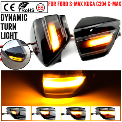 For Ford S-Max C-Max Kuga C394 Dynamic LED Side Mirror Repeater Indicator Light