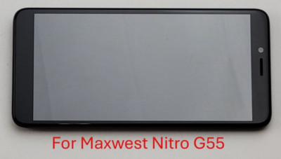 OEM LCD Display Touch Screen Digitizer Frame Assembly Part for Maxwest Nitro G55