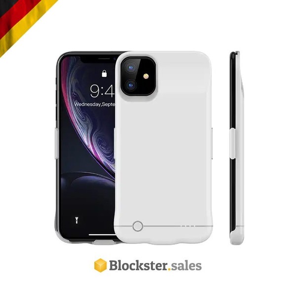🔥 iPhone 11 Funda Batería / Funda Protectora con Power Bank Blanco Integrado 5200 mAh!!