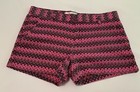 Joe Fresh shorts womens size 6 pink and black Chino 3” Inseam (Sho1183Mm)