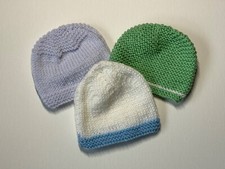 Hand Knitted Newborn Baby Hats