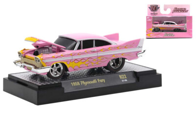 L74 82161 22 M2 MACHINES GROUND POUNDERS 1958 Plymouth Fury 1:64