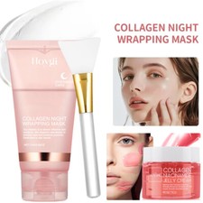 Collagen Night Wrapping Mask Collagen Jelly Cream Firming Moisturizing Skincare