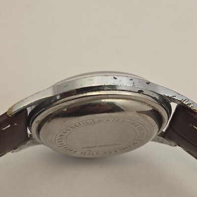 Vintage BAYLOR men's automatic watch Germany PUW 570 Linen dial