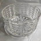 Vtg Waterford Crystal 7" Round Bowl- Bow Tie Design Excellent Condition