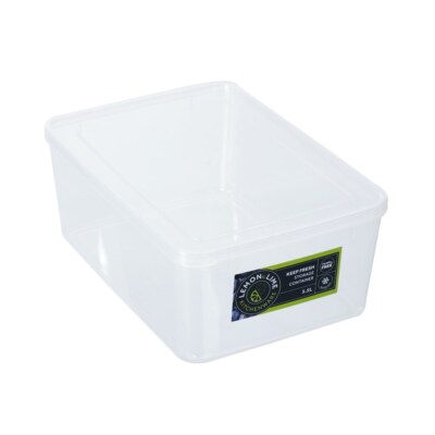 Lemon & Lime Keep Fresh Food Container/5.5L/28cm Storage/Rectangular ...