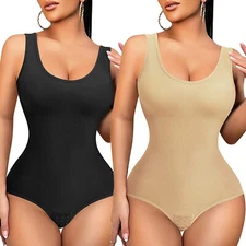 Women Tummy Control Shapewear Body Shaper Tank Top Bodysuit