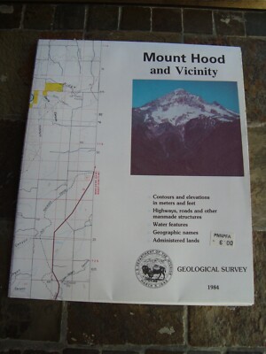 1984 Mount Hood and Vicinity Map
