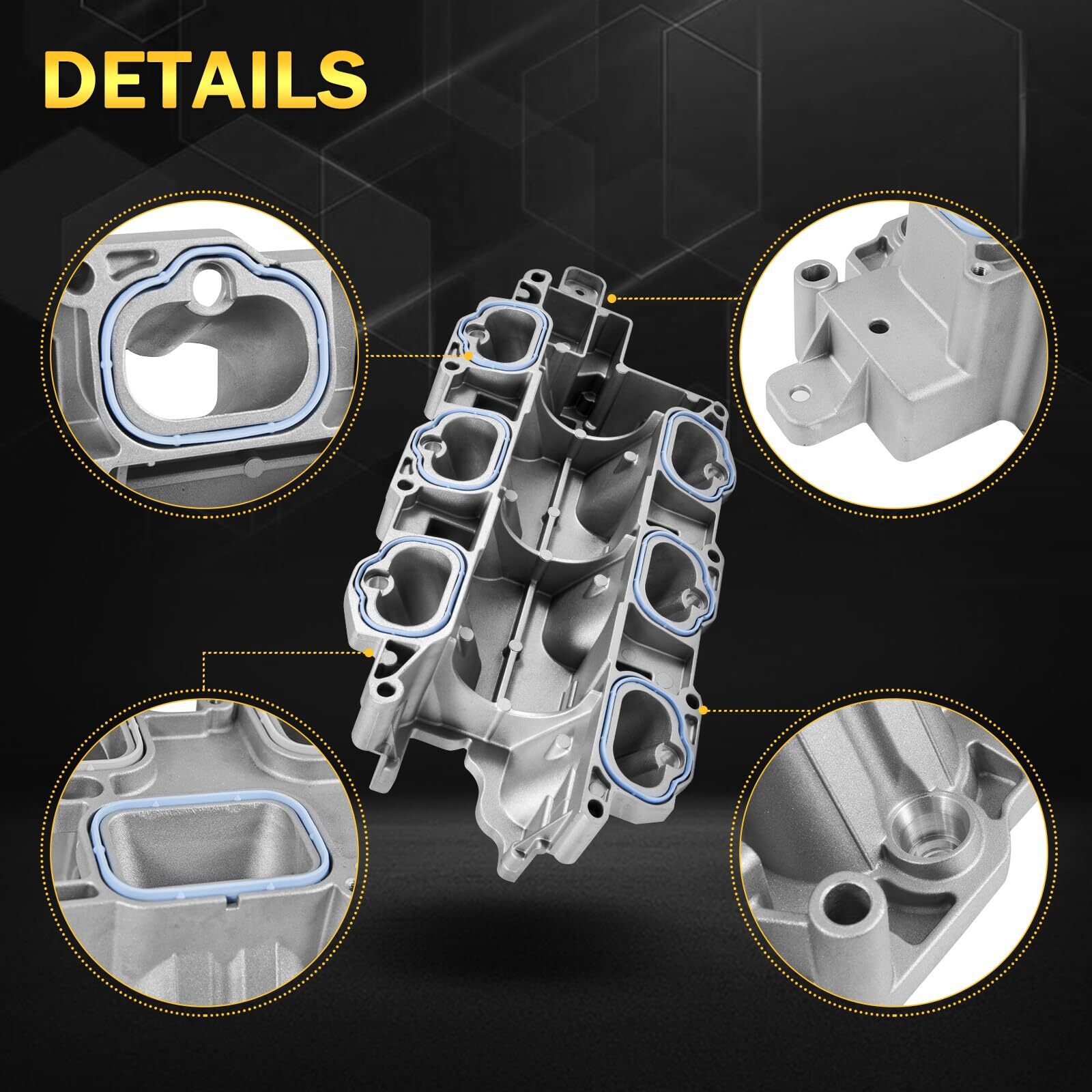 Main Intake Full Aluminum Intake Manifold with Oil Filter Housing For 11-16 Jeep ...