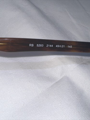 RAY-BAN eyeglasses TORTOISE KEYHOLE ROUND glasses frame MOD: RB5283 2144 - Picture 9 of 14