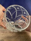 Vintage Lenox Clear Crystal Console Bowl Savannah Pattern 7" x 7" EUC Flowers — photo 5