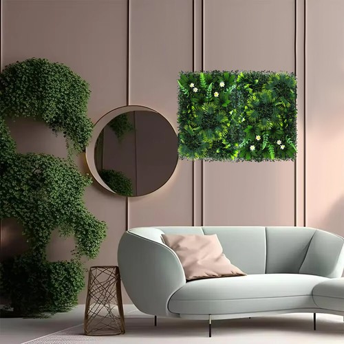 4 Pieces Artificial Grass Plant Background Wall Panel Jungle Garden Decorations - Picture 7 of 16